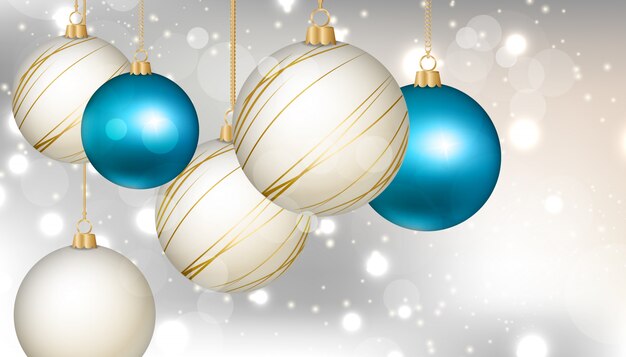 Background with christmas tree elements Premium Vector