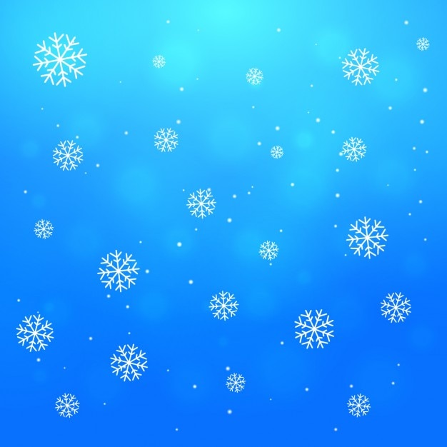Background with falling snowflakes