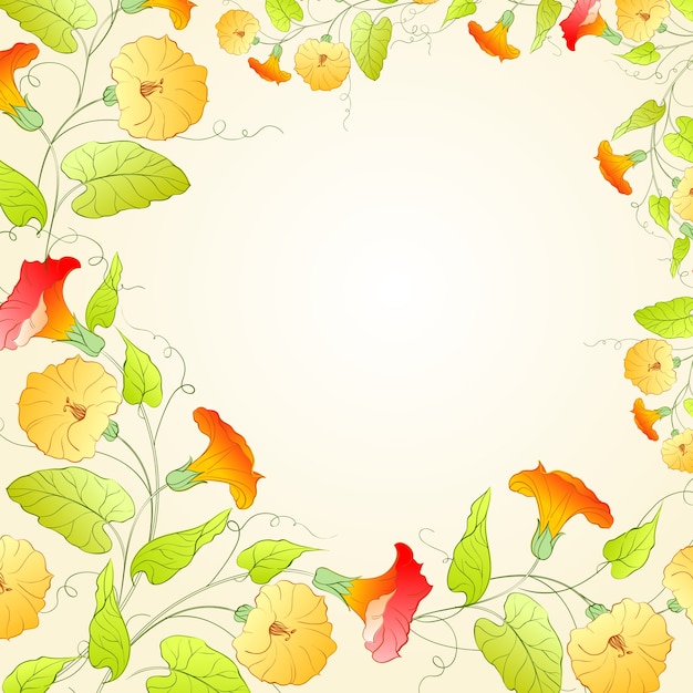 Background with flower wreath for romantic\
design