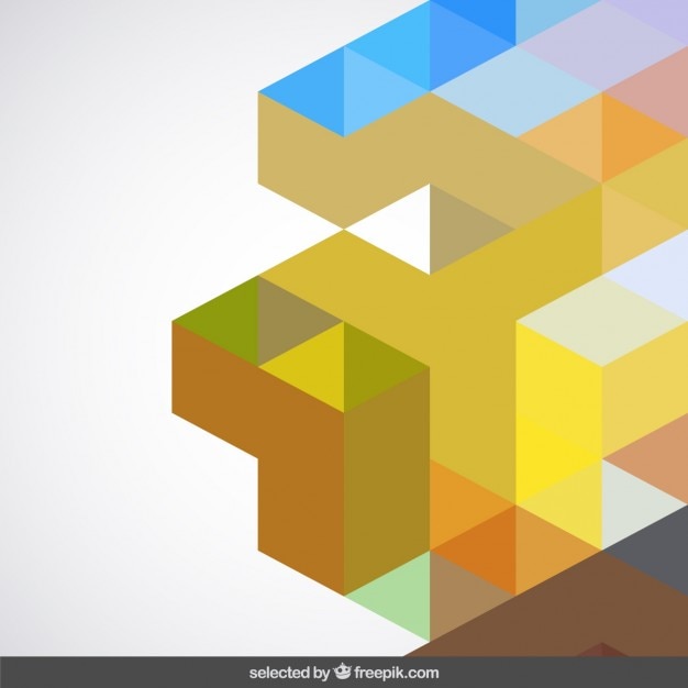 Download Free Vector | Background with geometric shapes