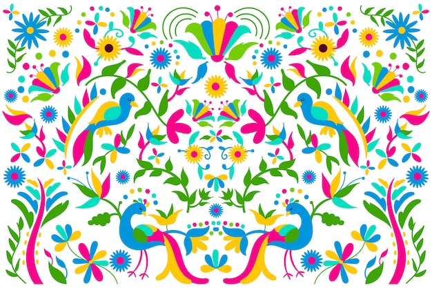 Free Vector | Background with mexican theme