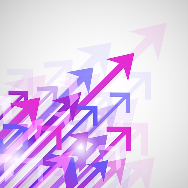 Background With Pink Arrows Vector Free Download 9290