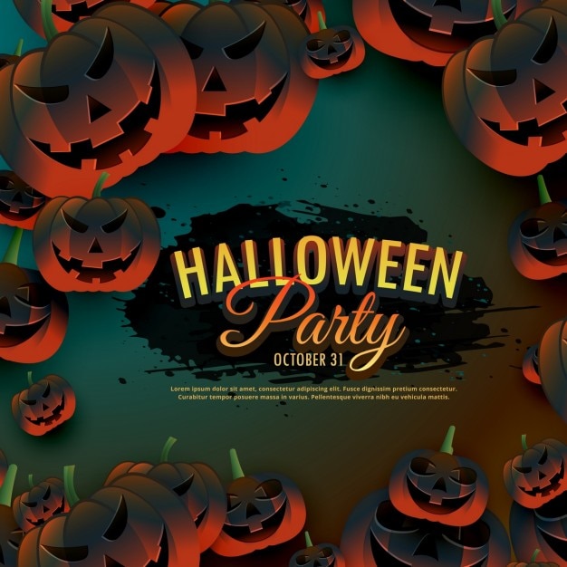 Background with pumpkins for halloween\
party