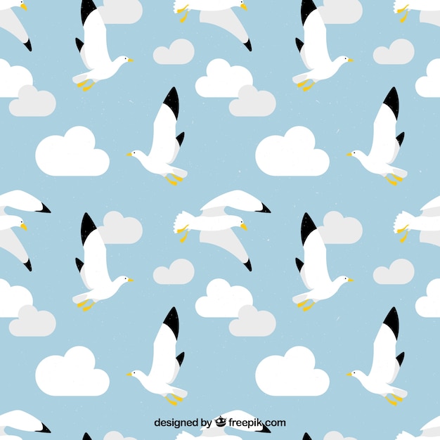 Background with storks