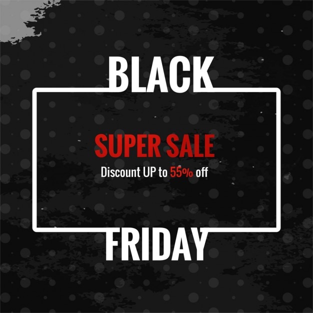 Free Vector Background with a white frame for black friday