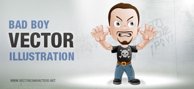 Download Free Vector | Bad boy vector character