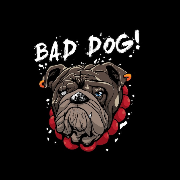 Premium Vector | Bad bulldog
