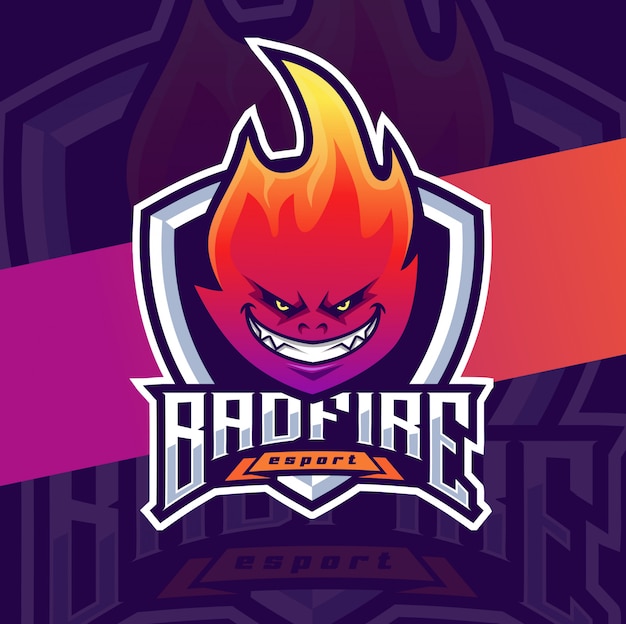 Download Free Bad Fire Mascot Esport Logo Design Premium Vector Use our free logo maker to create a logo and build your brand. Put your logo on business cards, promotional products, or your website for brand visibility.