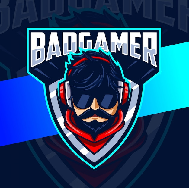 Download Free Bad Gamer Man Mascot Esport Logo Design Premium Vector Use our free logo maker to create a logo and build your brand. Put your logo on business cards, promotional products, or your website for brand visibility.