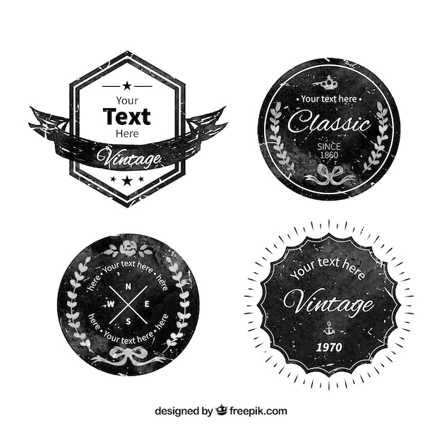 Download Free Download Free Badge Collection In Grunge Style Vector Freepik Use our free logo maker to create a logo and build your brand. Put your logo on business cards, promotional products, or your website for brand visibility.