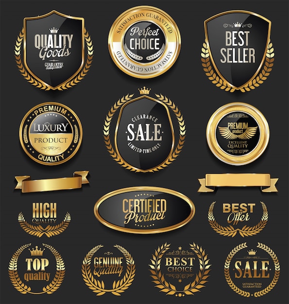 Premium Vector | Badges and labels collection