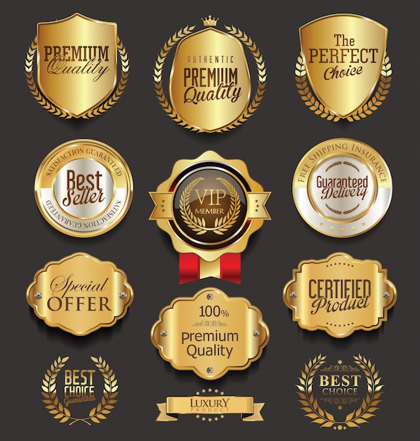 Premium Vector | Badges and labels collection