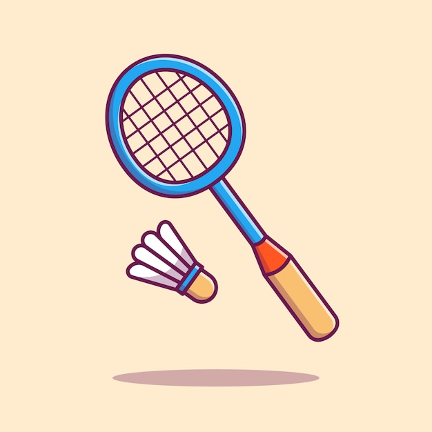 badminton racket cartoon