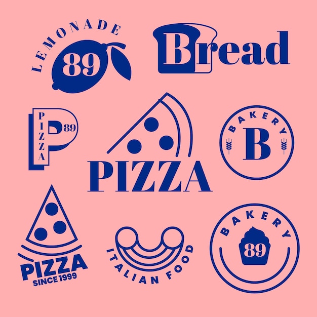 pizza minimalist logo
