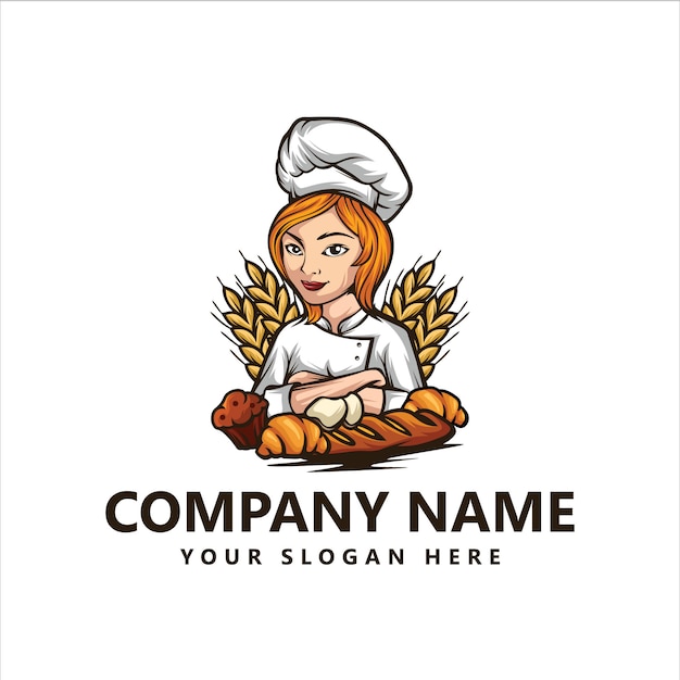 Download Free Bakery Chef Logo Premium Vector Use our free logo maker to create a logo and build your brand. Put your logo on business cards, promotional products, or your website for brand visibility.