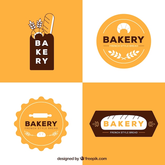 Bakery logo collection | Free Vector