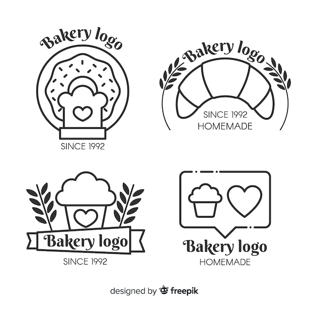Download Free Bakery Logo Collection Free Vector Use our free logo maker to create a logo and build your brand. Put your logo on business cards, promotional products, or your website for brand visibility.