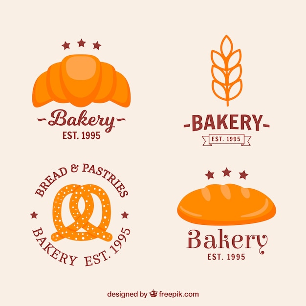 Download Free Download Free Bakery Logos Collection In Hand Drawn Style Vector Use our free logo maker to create a logo and build your brand. Put your logo on business cards, promotional products, or your website for brand visibility.