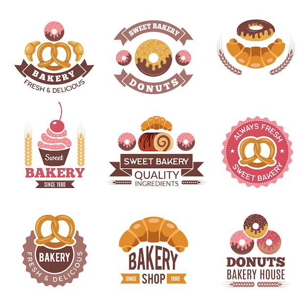 Download Free Bakery Shop Logo Donuts Cookies Fresh Food Cupcakes And Bread For Use our free logo maker to create a logo and build your brand. Put your logo on business cards, promotional products, or your website for brand visibility.