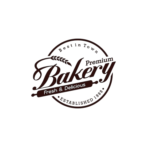 Premium Vector | Bakery vintage logo