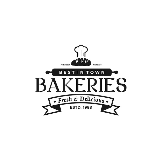 Download Free Bakery Vintage Logo Premium Vector Use our free logo maker to create a logo and build your brand. Put your logo on business cards, promotional products, or your website for brand visibility.