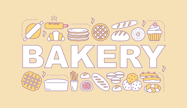 premium-vector-bakery-word-concepts-banner-pastry-confectionery-isolated-lettering