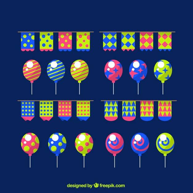 Balloon and garland set