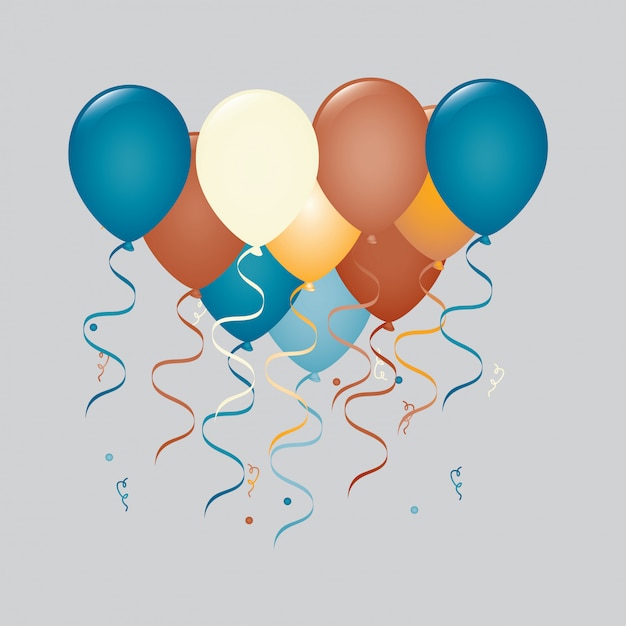 Download Balloons group Vector | Free Download