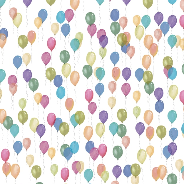 Free Vector Balloons pattern design