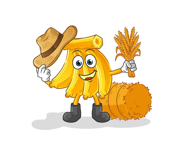 Premium Vector | Banana farmer mascot. cartoon vector