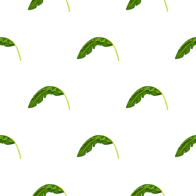 Premium Vector | Banana leaf seamless pattern. tropical background.