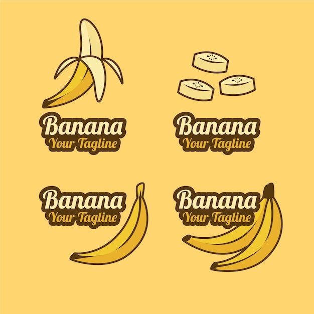 Free Vector Banana Logo Collection