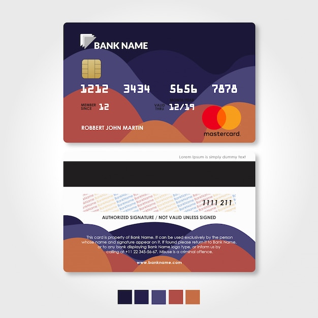 Download Free Bank Credit And Debit Card Template With Red And Purple Premium Use our free logo maker to create a logo and build your brand. Put your logo on business cards, promotional products, or your website for brand visibility.