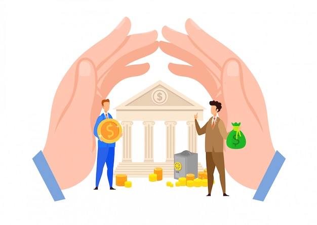 Premium Vector | Bank credit, loan payment flat vector illustration