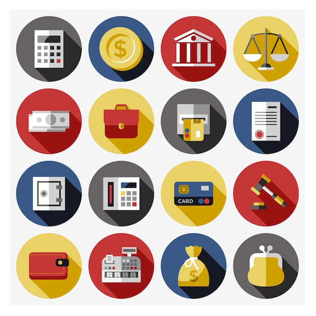 Download Free Vector | Bank elements collection