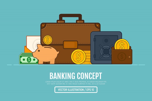 Download Free Banking Concept Business Illustration In Line Art Style Use our free logo maker to create a logo and build your brand. Put your logo on business cards, promotional products, or your website for brand visibility.