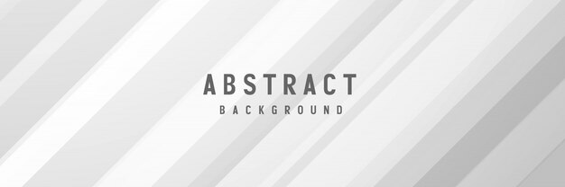 Banner abstract geometric white background | Premium Vector
