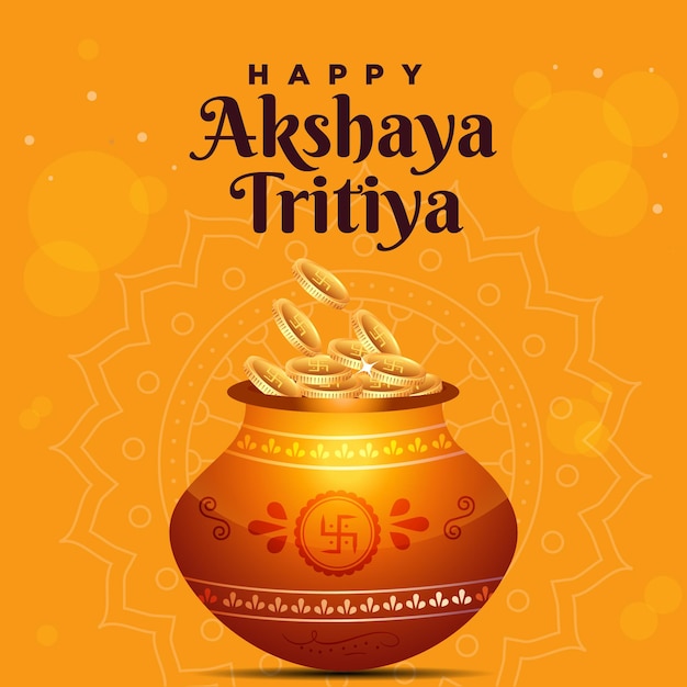 Premium Vector | Banner design of happy akshaya tritiya festival ...