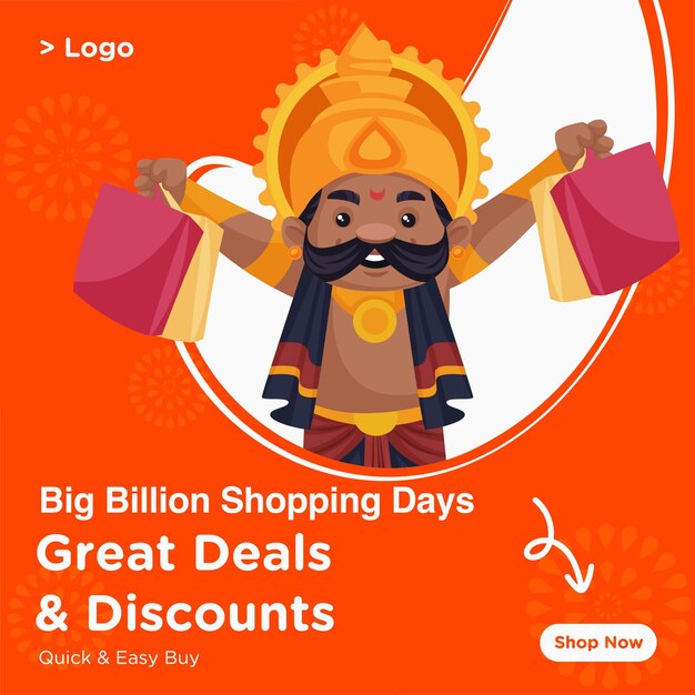 Premium Vector | Banner design of shopping days great deals and ...