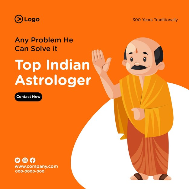Premium Vector Banner design of top indian astrologer template Premium Vector Banner design of top indian astrologer template