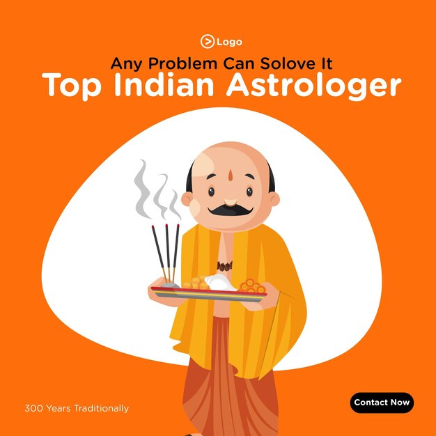 Premium Vector Banner design of top indian astrologer template Premium Vector Banner design of top indian astrologer template