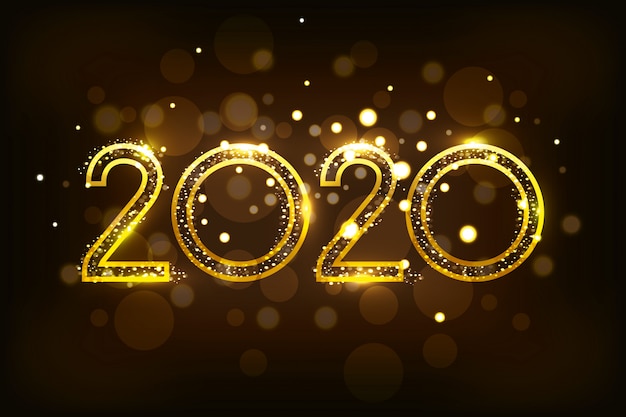 Free Vector | Banner of happy new year 2020