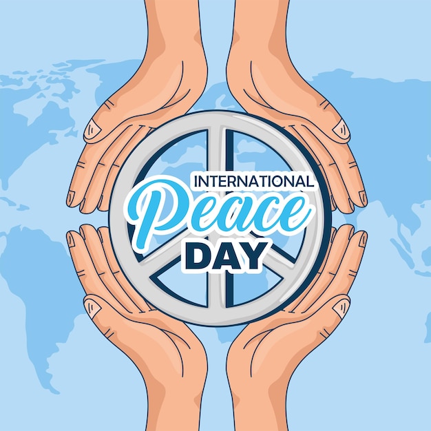 Premium Vector | Banner of international peace day