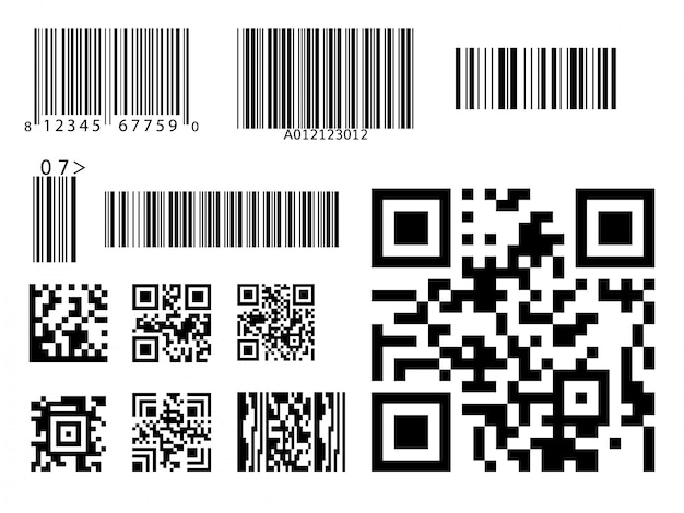 Download Bar code icon qr code symbol Vector | Premium Download