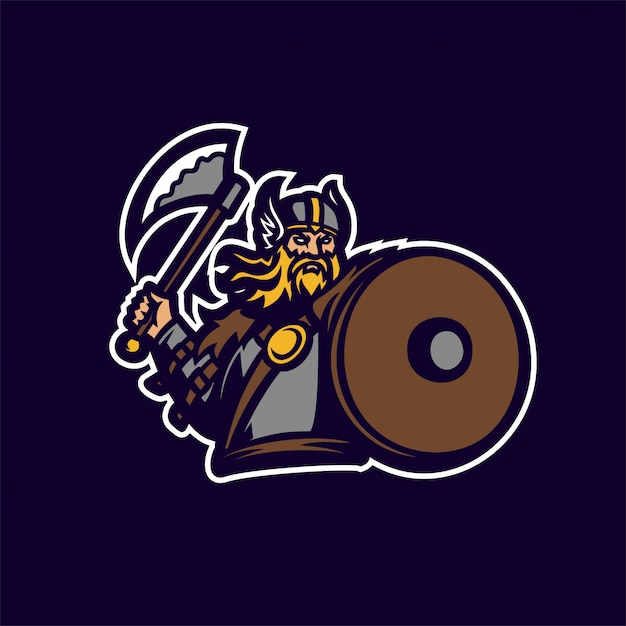Download Free Barbarian Knight Viking Esport Gaming Mascot Logo Template Use our free logo maker to create a logo and build your brand. Put your logo on business cards, promotional products, or your website for brand visibility.
