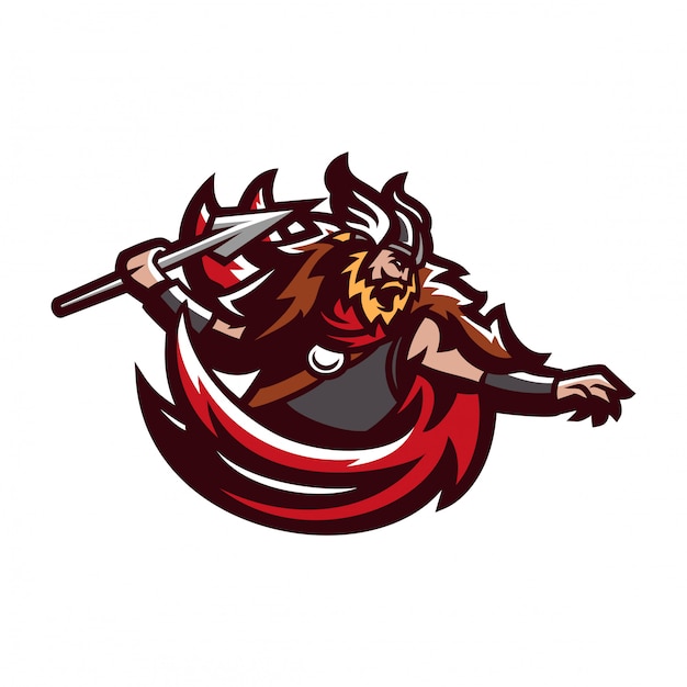 Download Free Barbarian Viking Knight Esport Gaming Mascot Logo Template Use our free logo maker to create a logo and build your brand. Put your logo on business cards, promotional products, or your website for brand visibility.