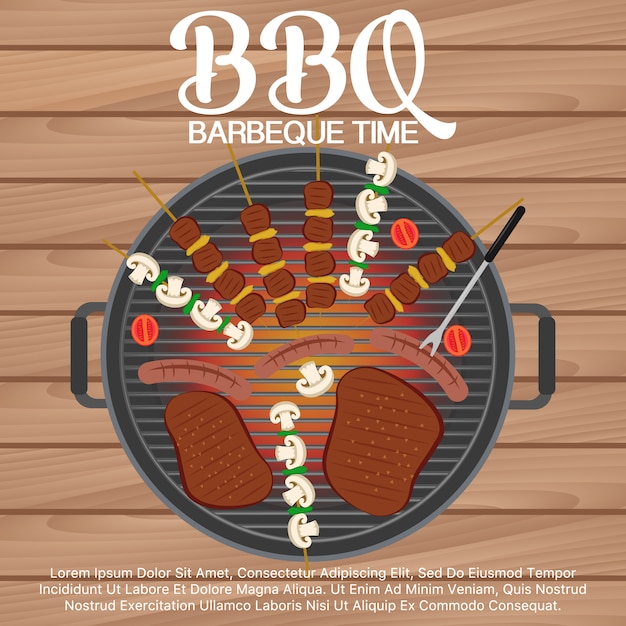 Barbecue background design