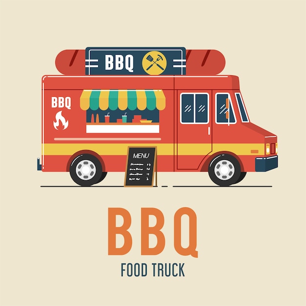 premium-vector-barbecue-food-truck