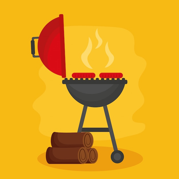 Free Vector | Barbecue grill design