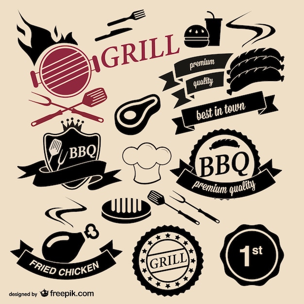 Download Free Barbecue Grill House Logos Free Vector Use our free logo maker to create a logo and build your brand. Put your logo on business cards, promotional products, or your website for brand visibility.